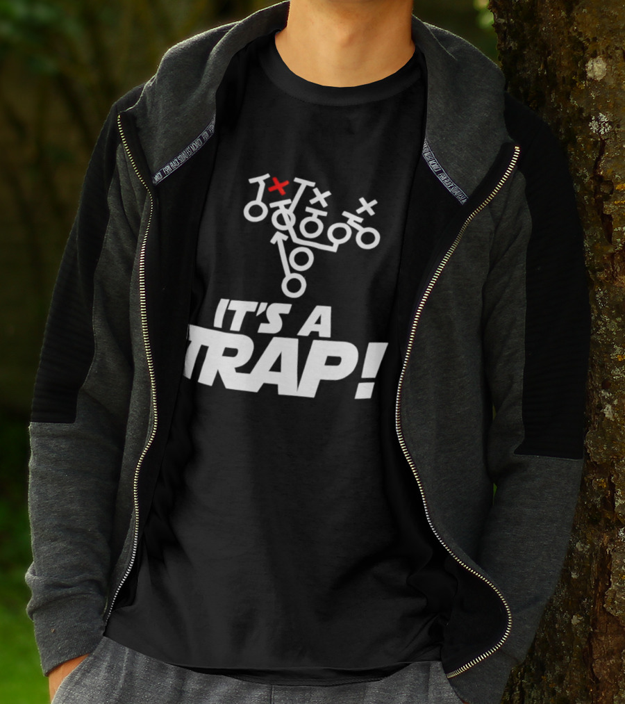 It's A Trap Star Wars Football Play Strategy T-Shirt