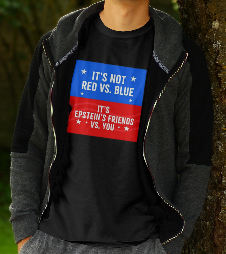 It's Not Red Vs Blue It's Epstein's Friends Vs You T-Shirt