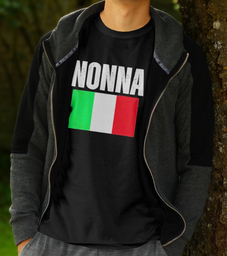 Italian Nonna Flag Pride With Italy T-Shirt