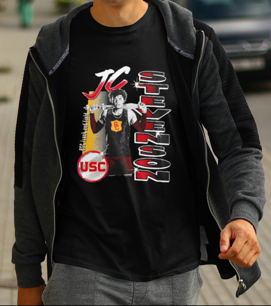 JC Stevenson USC Track And Field Player Name Athlete USC T-Shirt