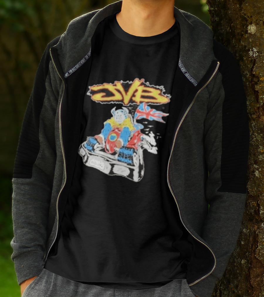 JVB Tour UK 2026 Viking Racer With Union Jack Flag T-Shirt