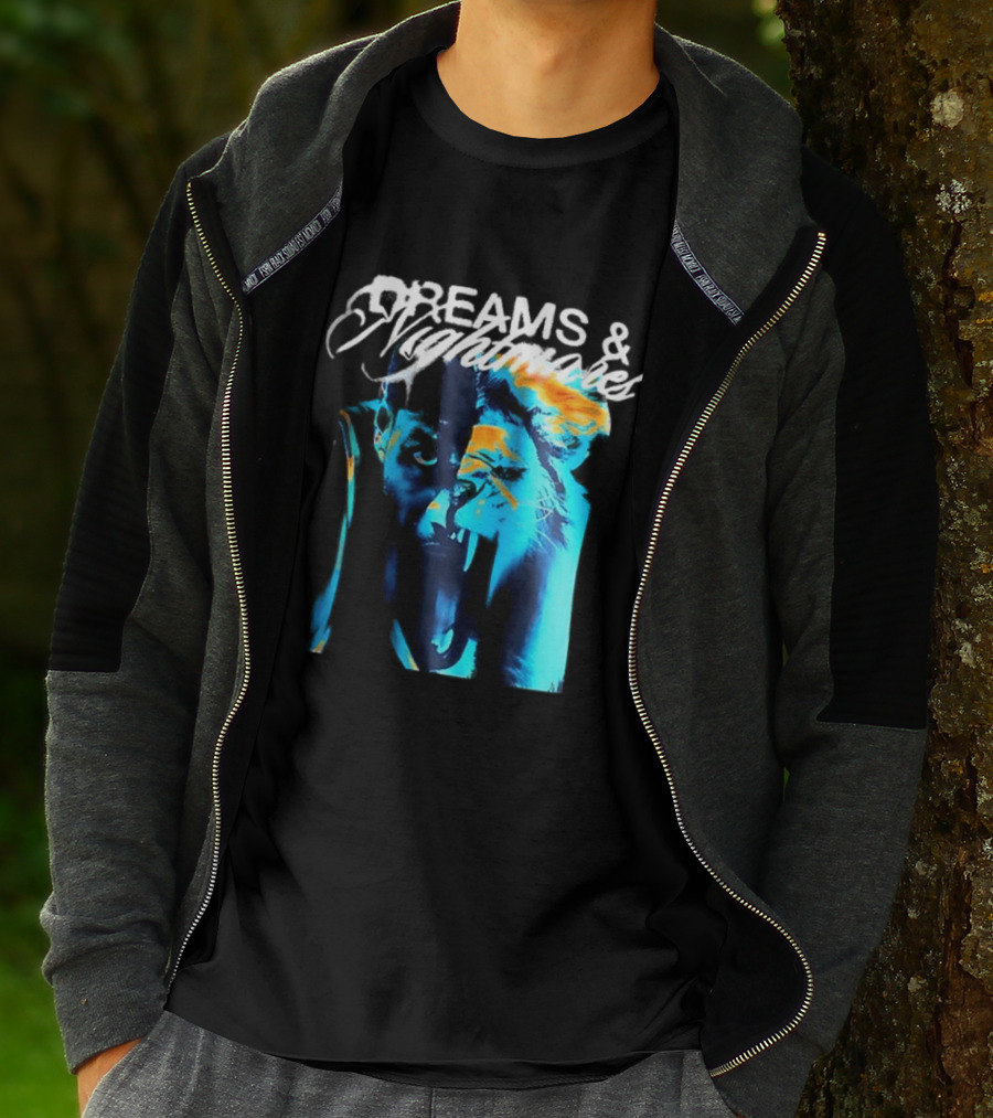 LeBron Dreams & Nightmares Nike Blue Orange Brushstroke T-Shirt