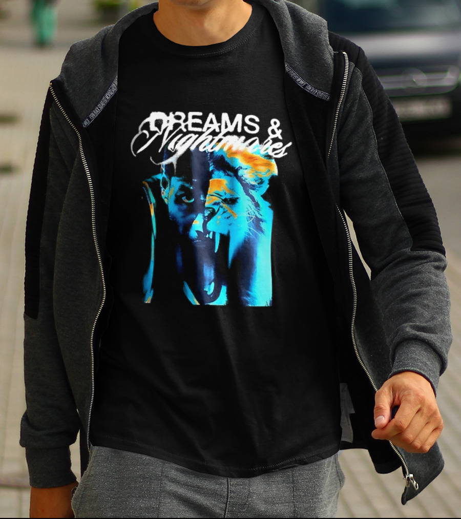LeBron Dreams & Nightmares Nike Blue Orange Brushstroke T-Shirt