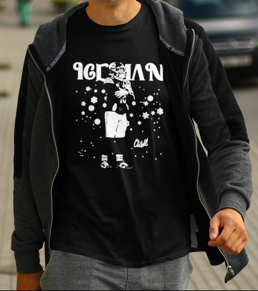 Caleb Williams Iceman Snowflakes And Football T-Shirt