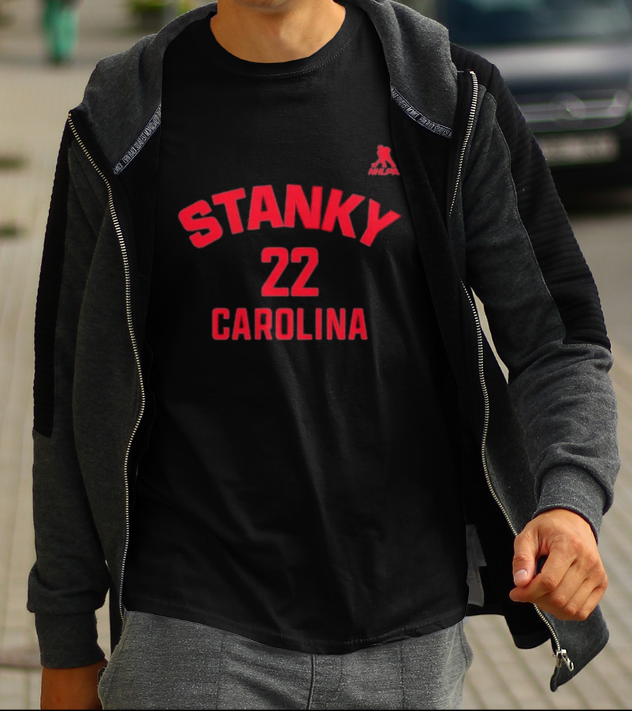 Logan Stankoven Carolina Name & Number T-Shirt