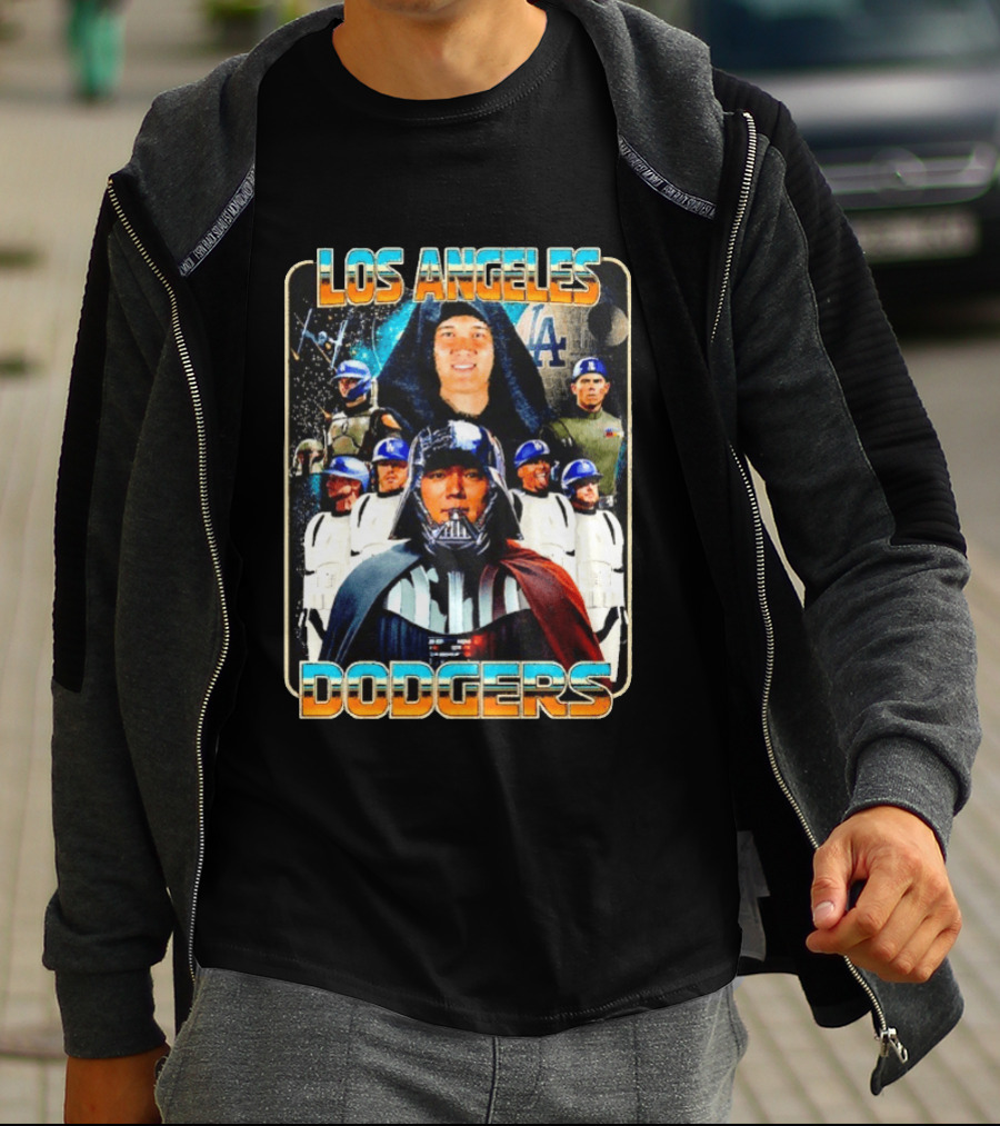 Los Angeles Dodgers Star Wars May The 4th Celebration T-Shirt