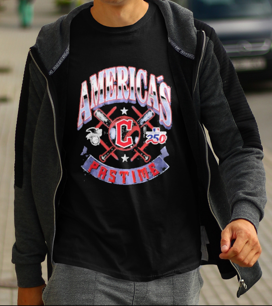 Cleveland Guardians 250th Anniversary America's Pastime T-Shirt
