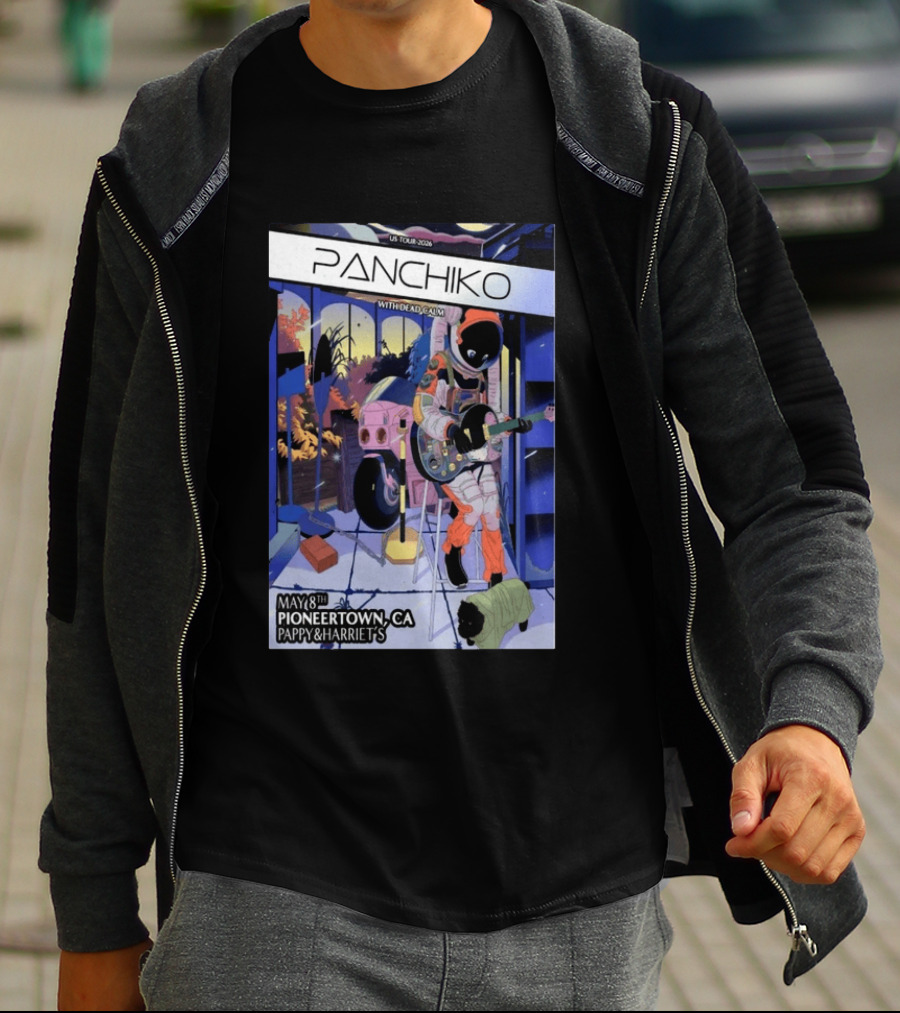 Panchiko US Tour 2026 Pioneertown CA May 8th Pappy & Harriet's With Dead Calm T-Shirt