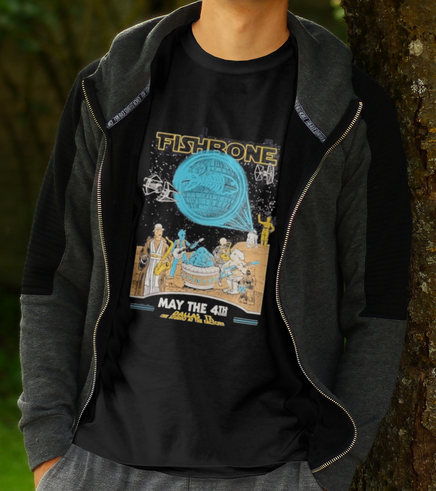 Fishbone Star Wars Day Dallas Texas 2026 Gig May The 4th Be With You At The Studio At The Factory T-Shirt