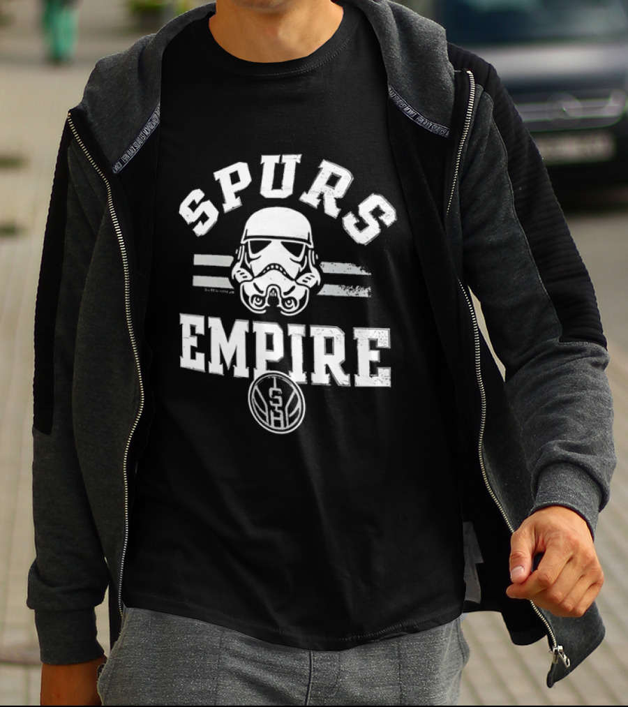 San Antonio Spurs Star Wars Stormtrooper Empire Basketball T-Shirt