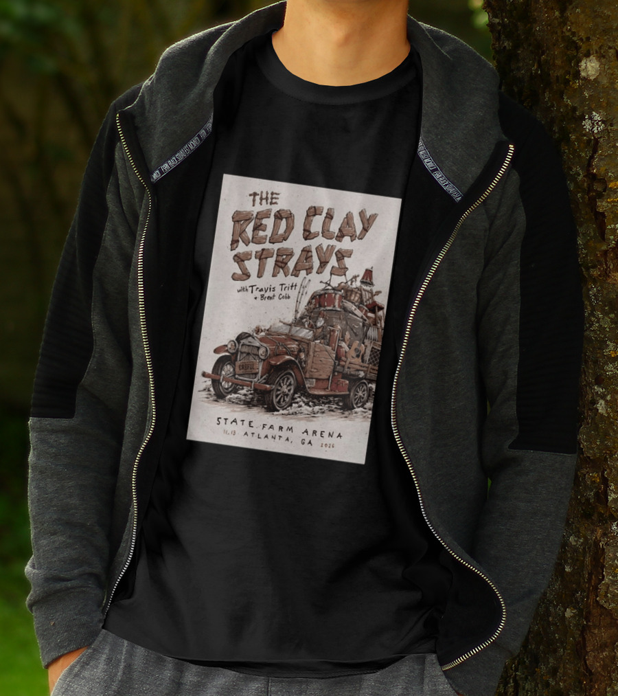 The Red Clay Strays With Travis Tritt And Brent Cobb Live Concert State Farm Arena Atlanta GA Nov 13 2026 T-Shirt
