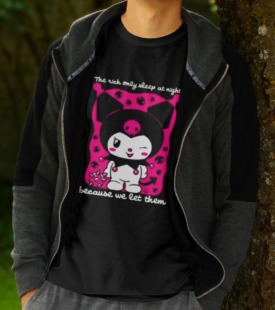 The Rich Only Sleep At Night Because We Let Them Cat T-Shirt
