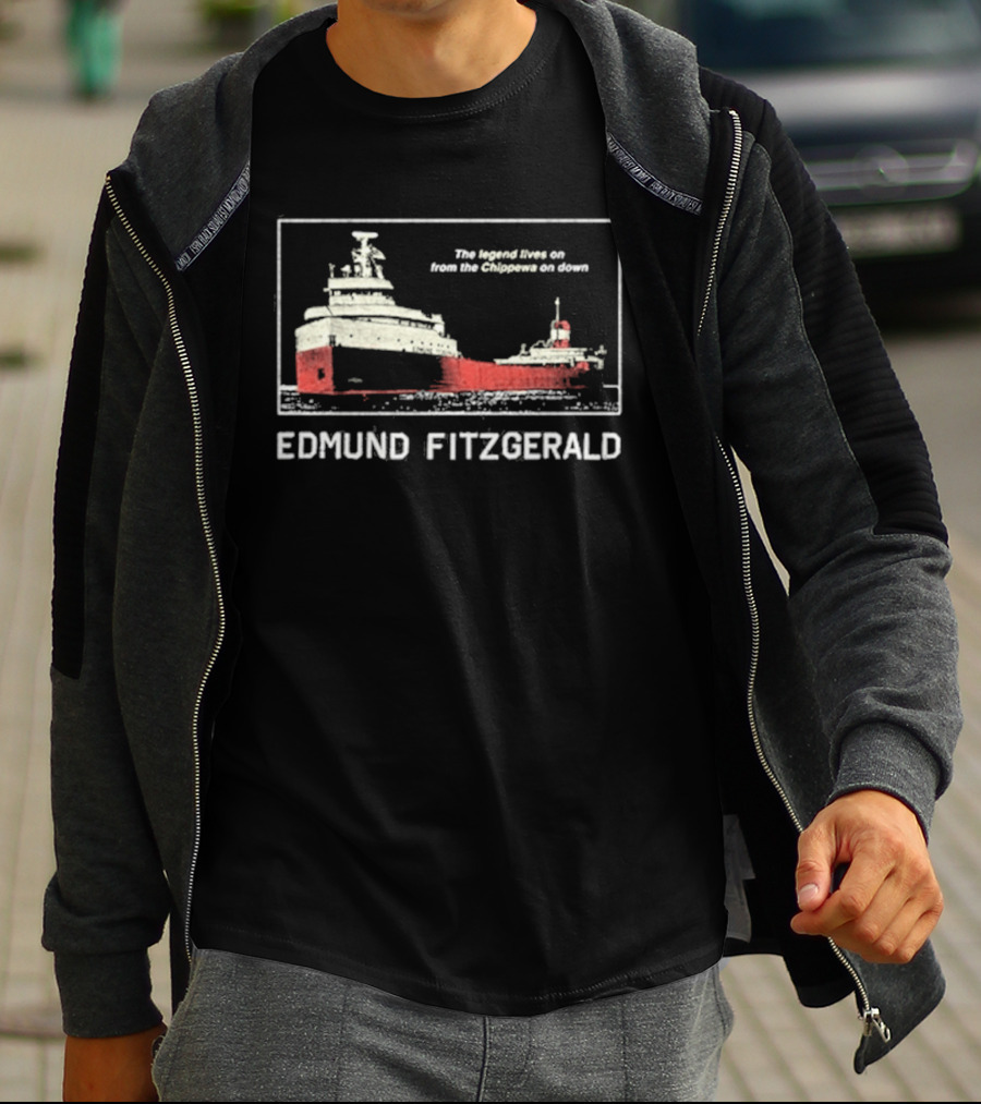 Tyler Bertuzzi Edmund Fitzgerald Ship Great Lakes Legend T-Shirt