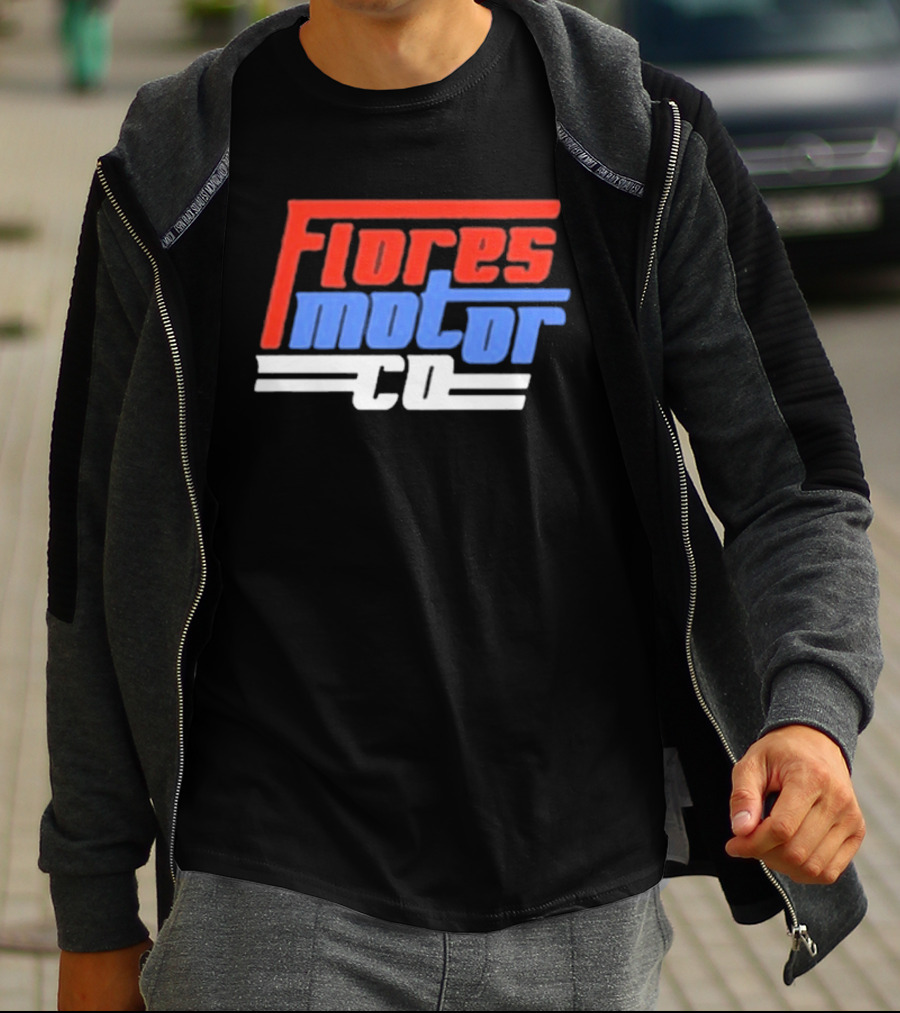 Wyatt Flores Flores Motor CO 2026 Tour Red And Blue T-Shirt