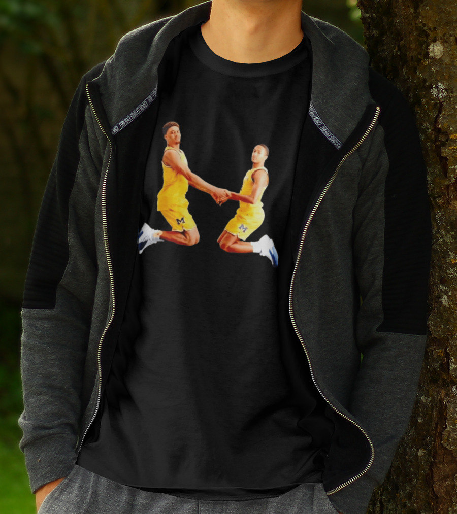 Yaxel Lendeborg Nimari Burnett Michigan Basketball Jump Mount Clumsy T-Shirt