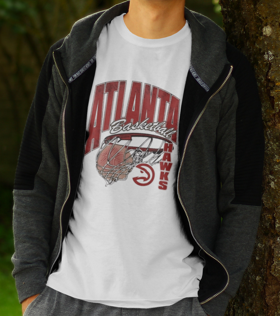 Atlanta Hawks Basketball Script Swish 2026 T-Shirt