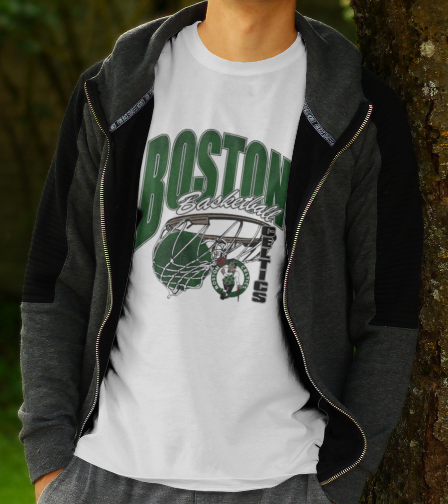 Boston Celtics Basketball 2026 Script Swish T-Shirt