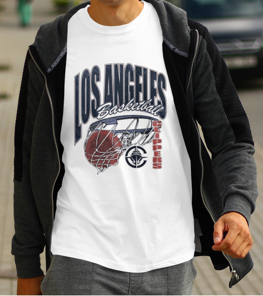 Los Angeles Clippers Script Swish Basketball 2026 T-Shirt