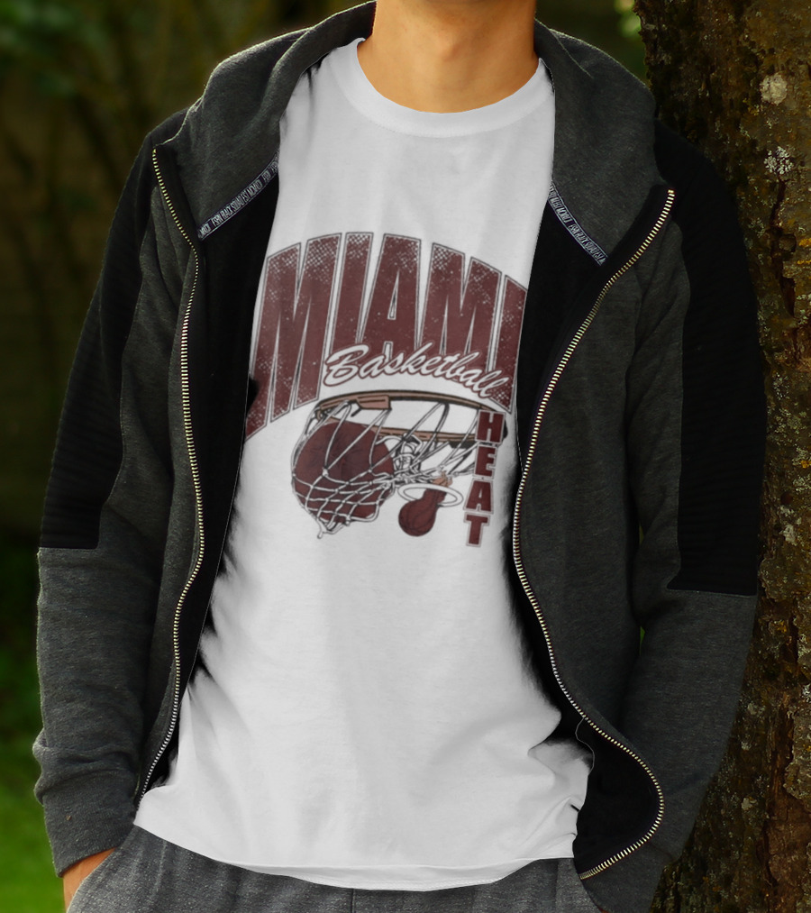 Miami Basketball Swish 2026 Hoop Dunk T-Shirt