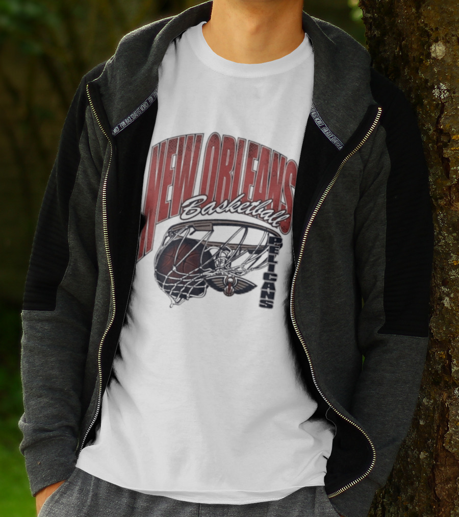 New Orleans Basketball Swish 2026 Pelicans T-Shirt