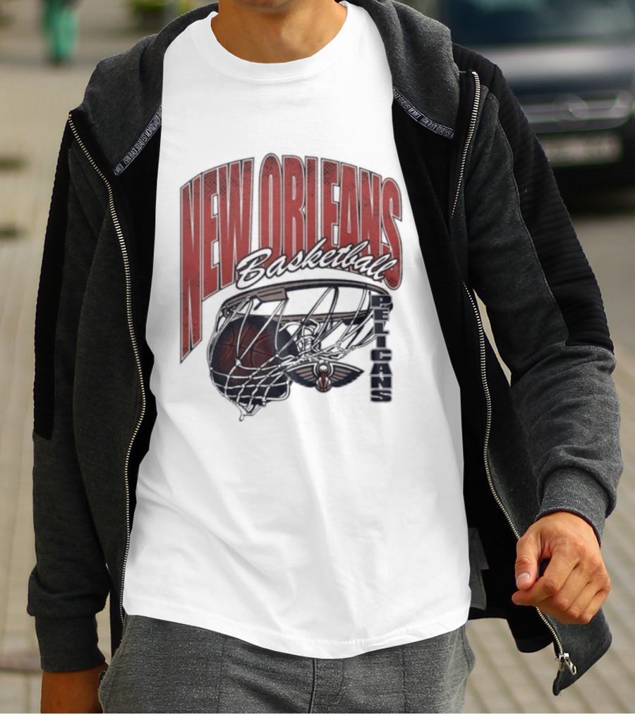 New Orleans Basketball Swish 2026 Pelicans T-Shirt