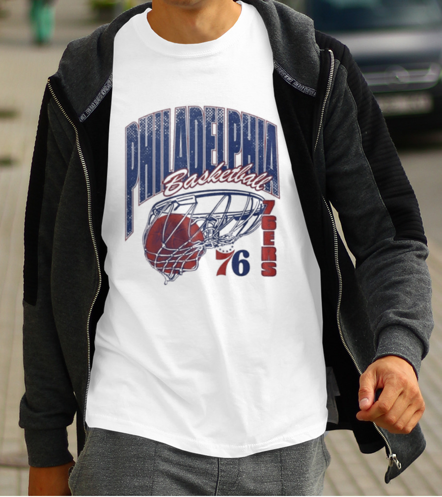 Philadelphia Basketball 76ers Swish Script 2026 T-Shirt