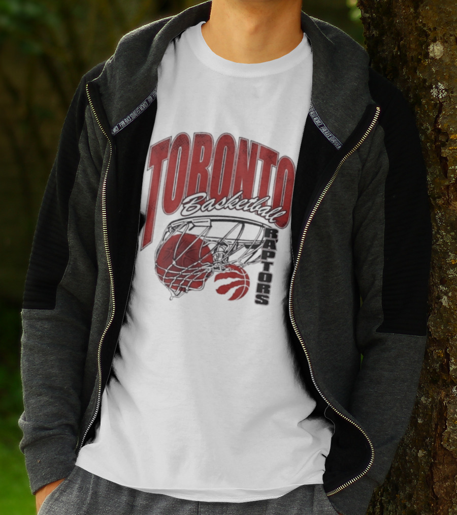 Toronto Raptors Basketball 2026 Script Swish T-Shirt