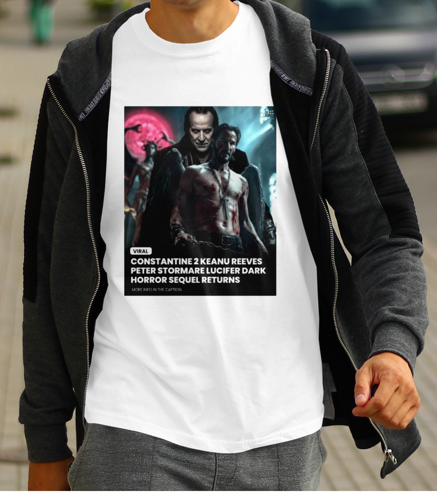 Constantine 2 Keanu Reeves Peter Stormare Lucifer Dark Horror Sequel Returns Viral T-Shirt