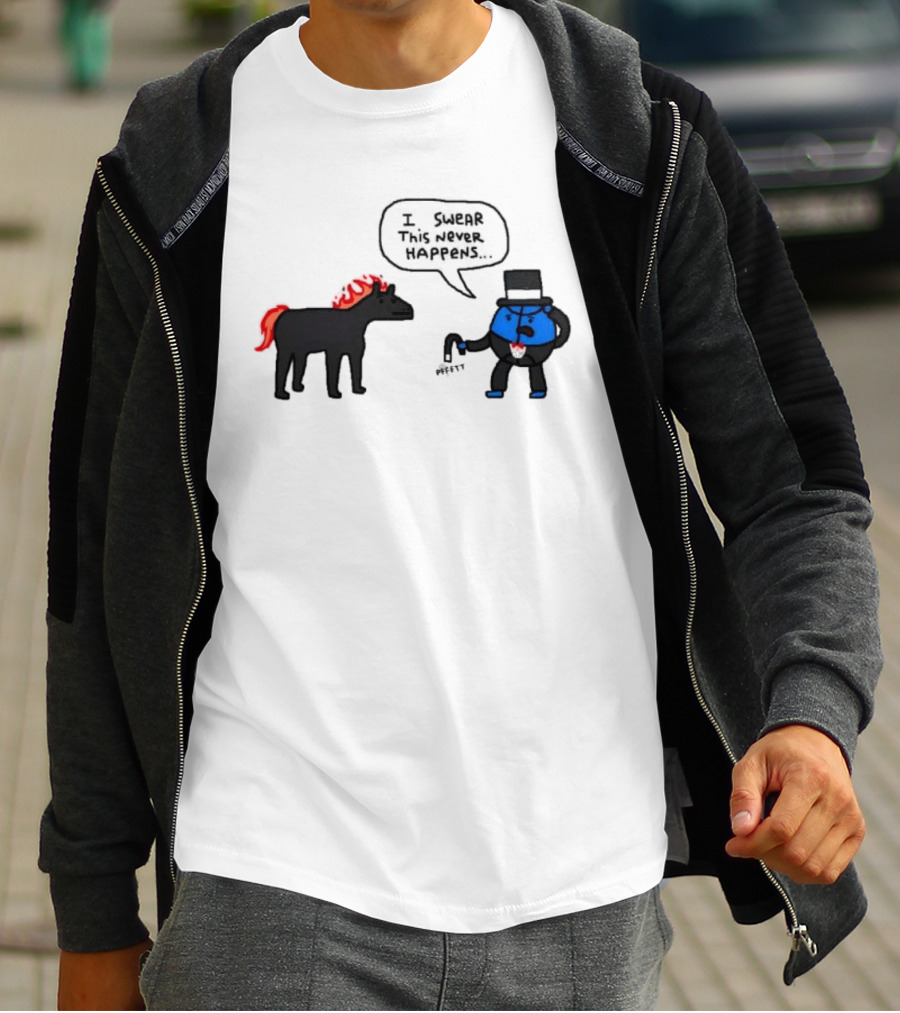 Orlando Magic Lose I Swear This Never Happens Meme Horse And Top Hat T-Shirt