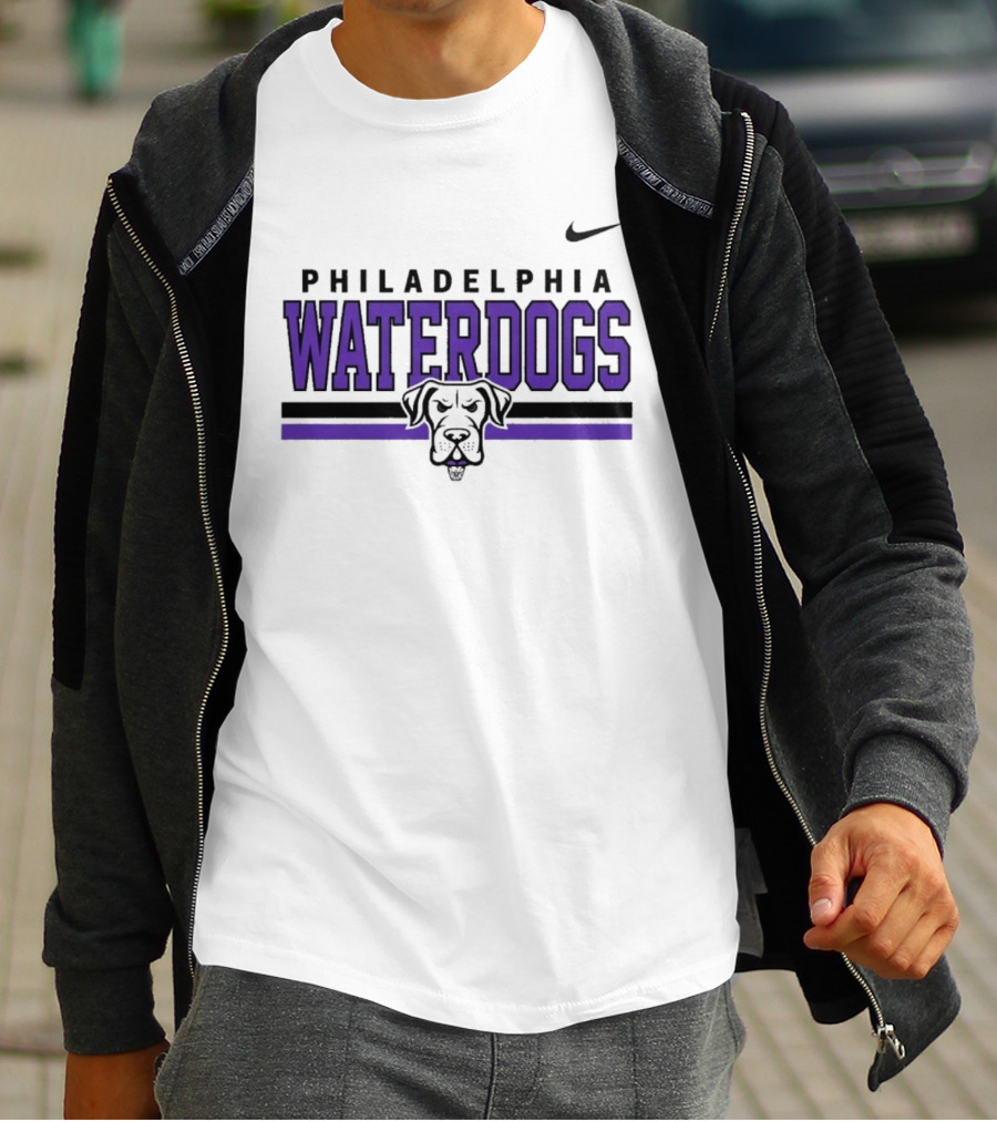 Philadelphia Waterdogs Nike Dri FIT Stripe Sportswear Collection T-Shirt