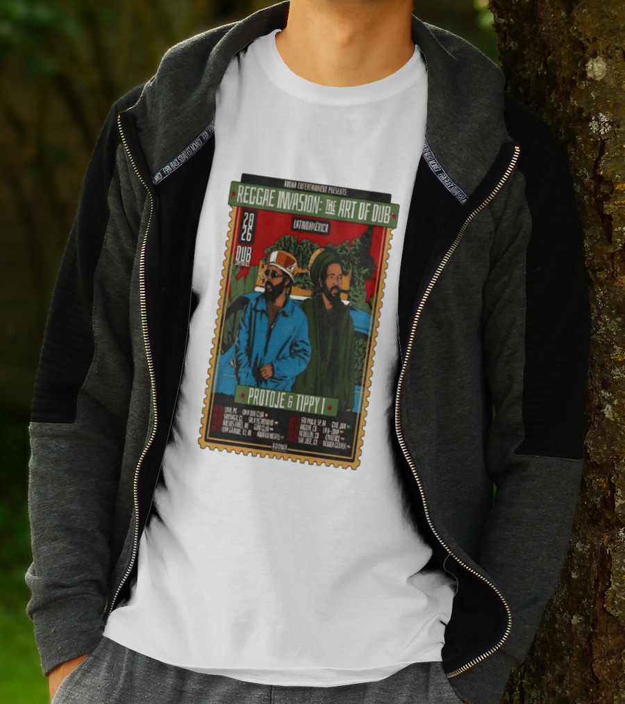Reggae Invasion The Art Of Dub Protoje Tippy I 2026 Latin America Tour T-Shirt