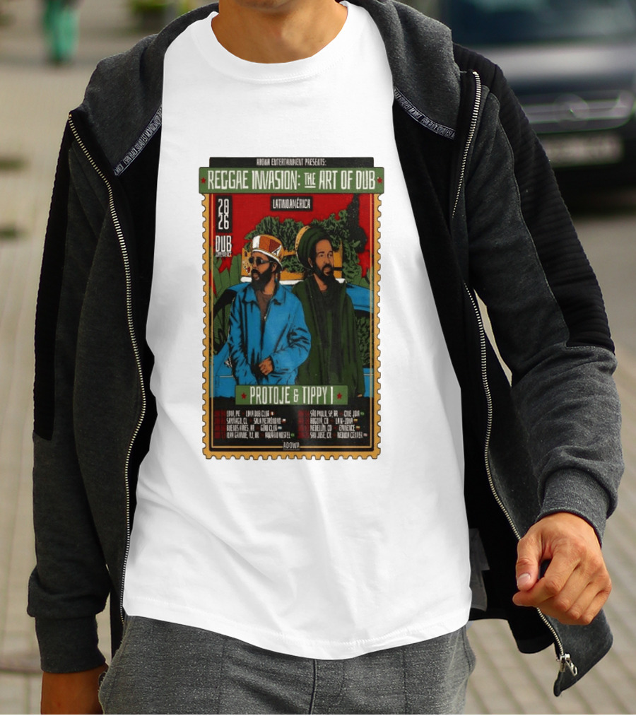 Reggae Invasion The Art Of Dub Protoje Tippy I 2026 Latin America Tour T-Shirt