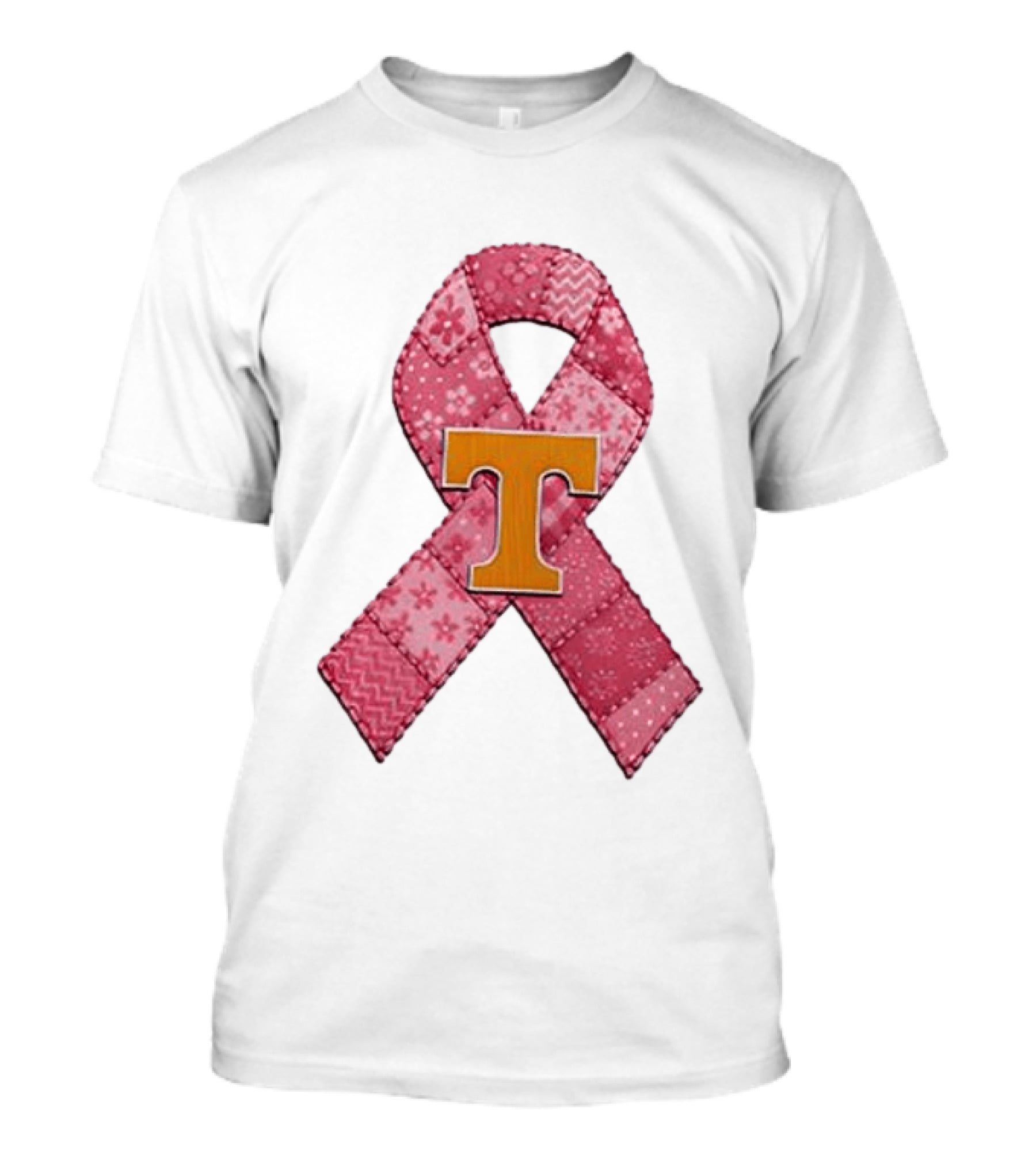Tennessee Volunteers Pink Ribbon Breast Cancer Awareness T-Shirt