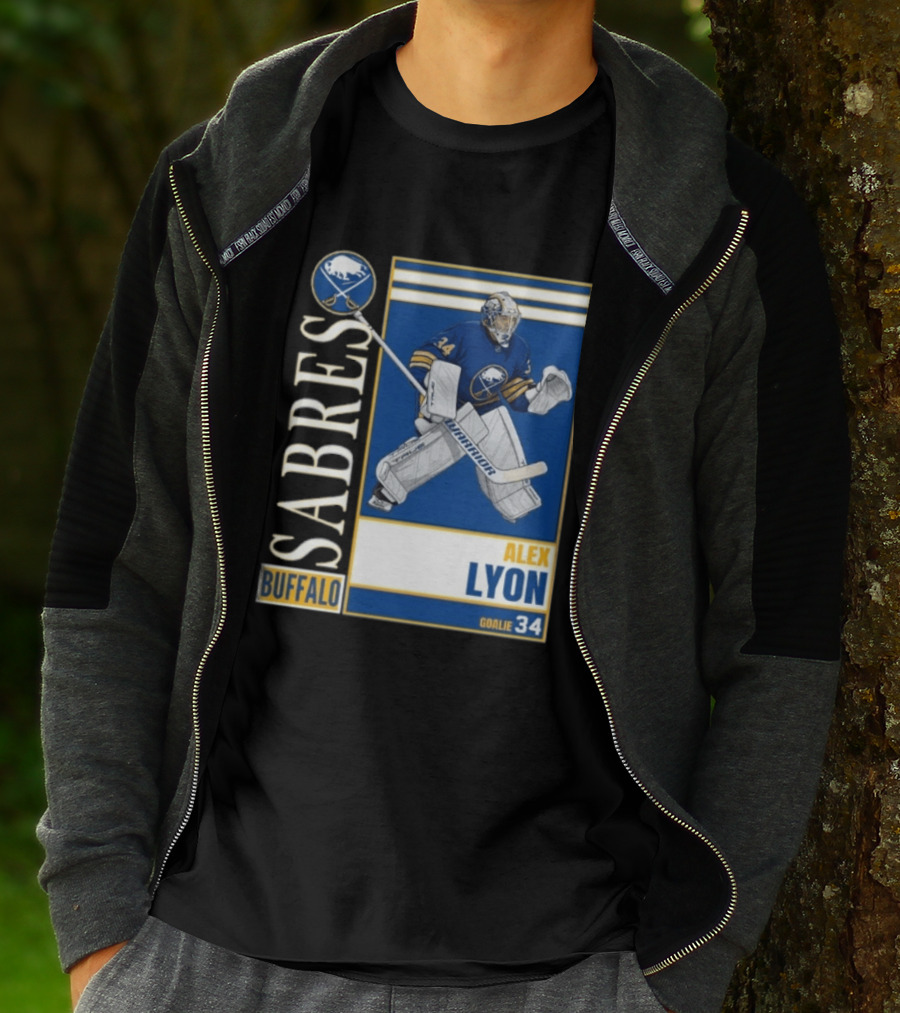 Buffalo Sabres Alex Lyon Goalie 34 Hockey T-Shirt
