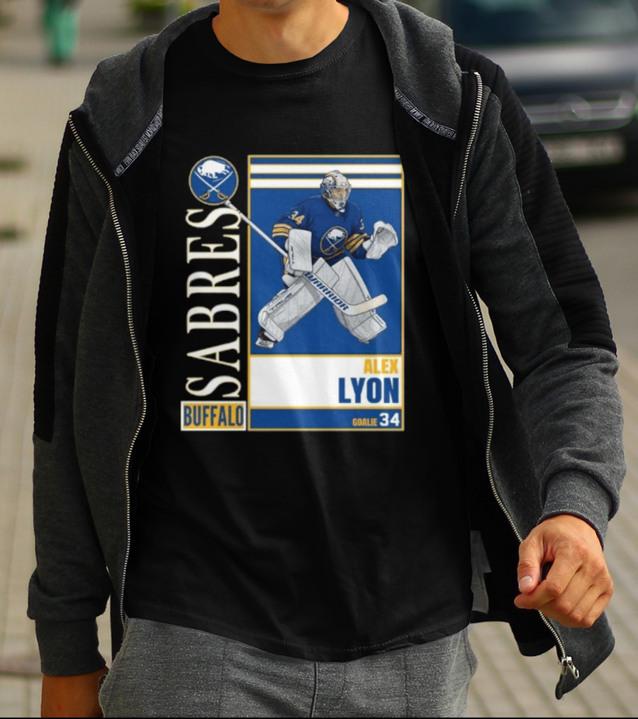 Buffalo Sabres Alex Lyon Goalie 34 Hockey T-Shirt