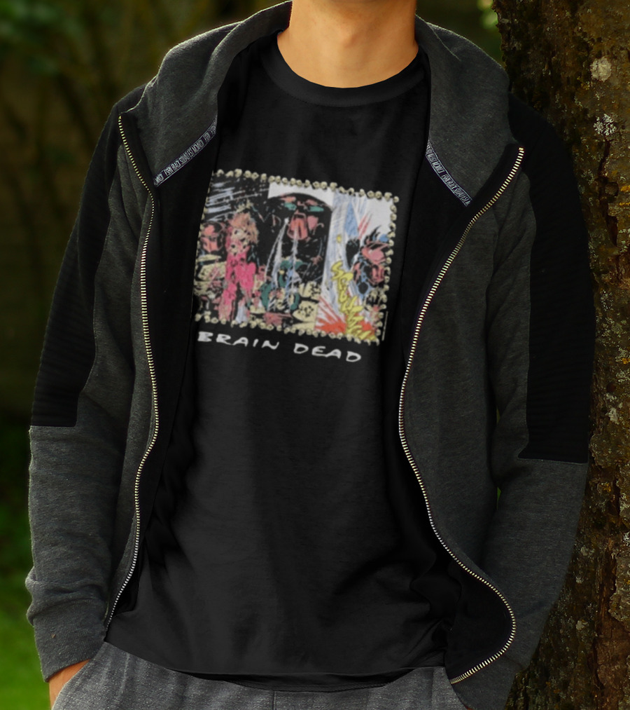Brain Dead X Predator Comic Style Graphic Collaboration T-Shirt