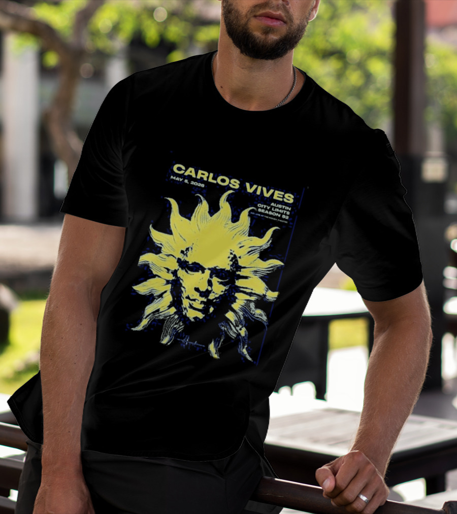 Carlos Vives May 05 2026 Austin Texas Concert Sun T-Shirt