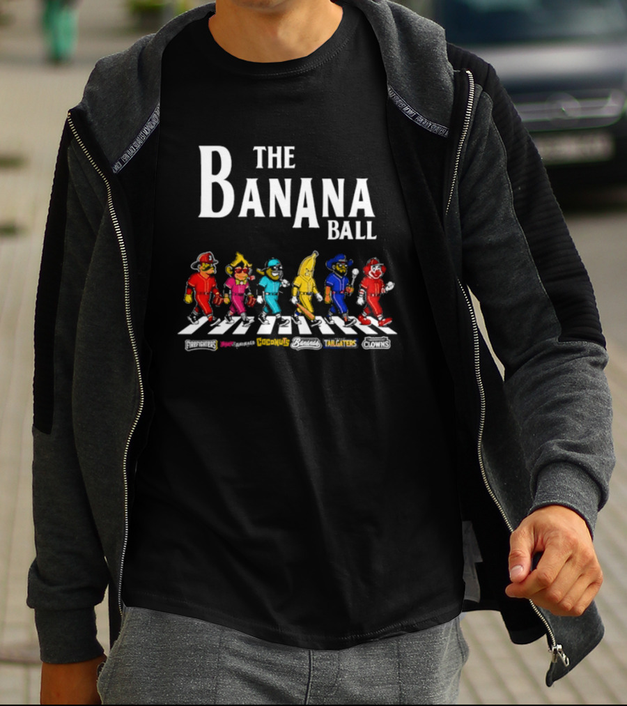 The Banana Ball Bananas Firefighters Clowns Animals Tailgaters Parade Crossing T-Shirt