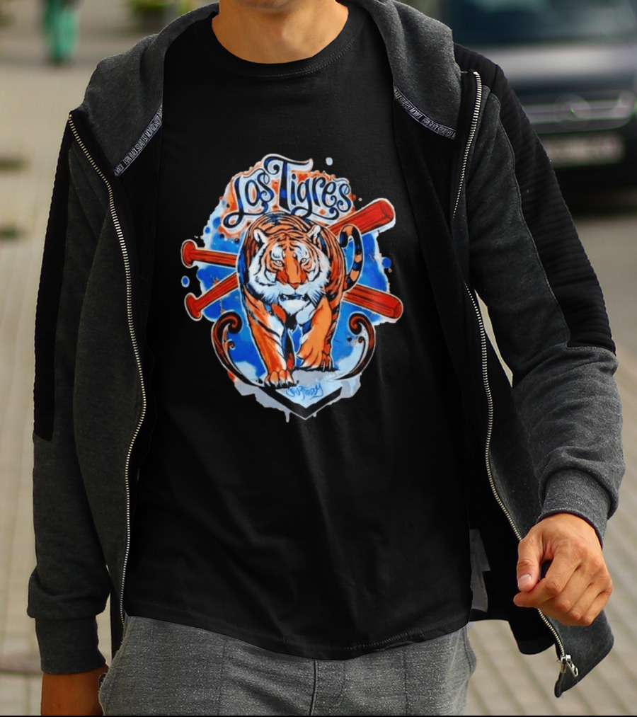 Los Tigres SW Freddy Baseball Tiger T-Shirt