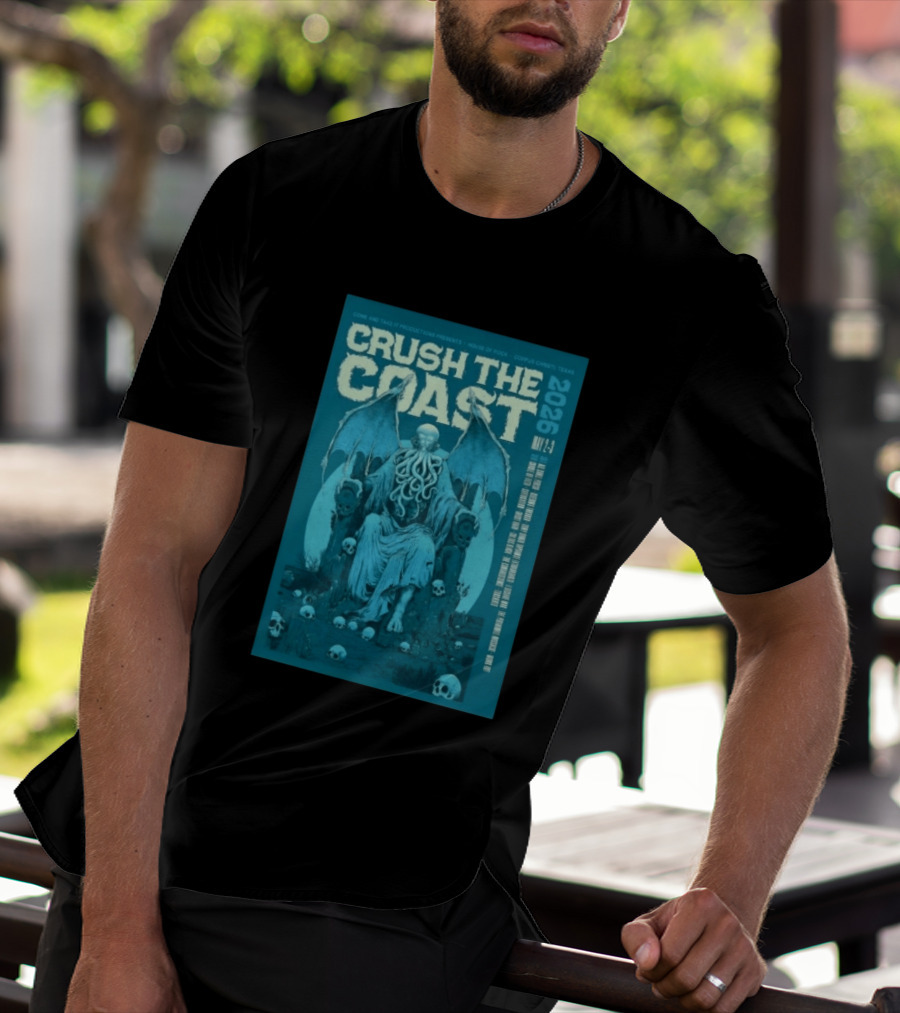 Crush The Coast May 2 3 2026 House Of Rock Corpus Christi Texas Cthulhu T-Shirt
