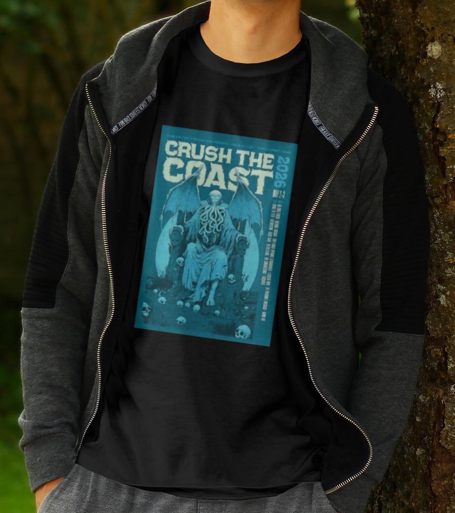 Crush The Coast May 2 3 2026 House Of Rock Corpus Christi Texas Cthulhu T-Shirt