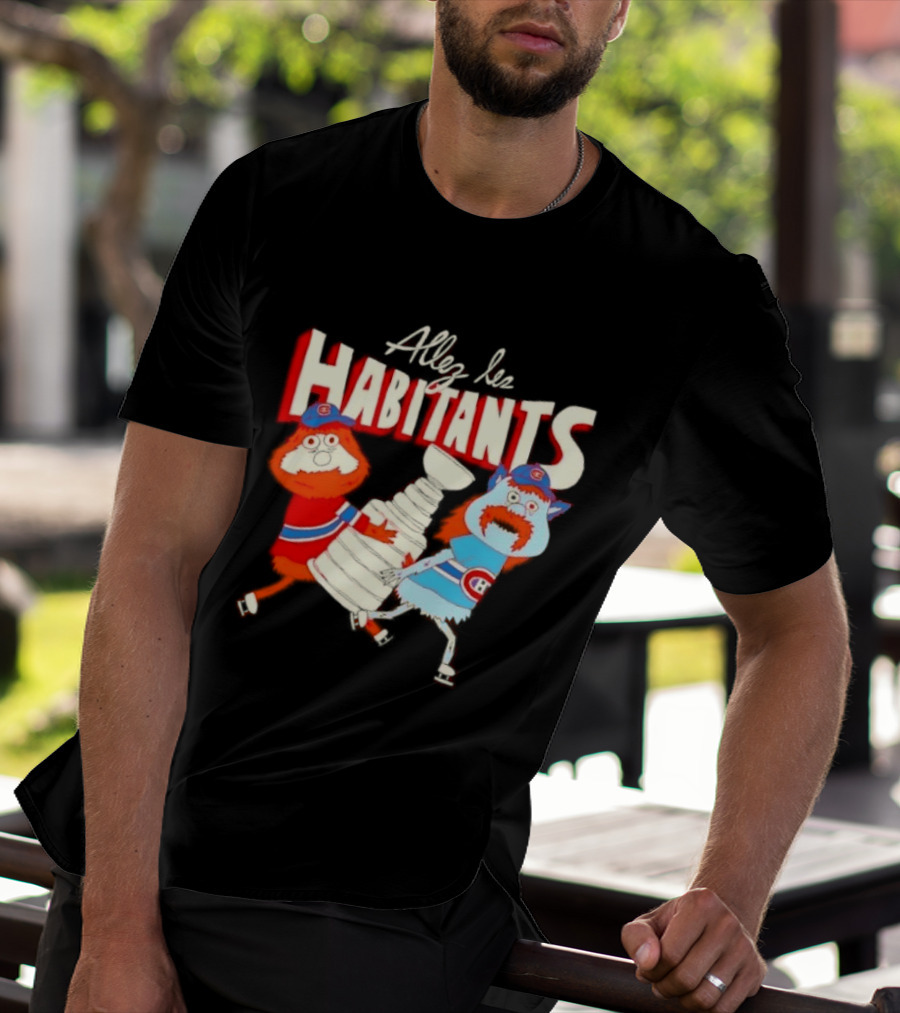 Allez Les Habitants Montreal Canadiens Trophy Celebration T-Shirt