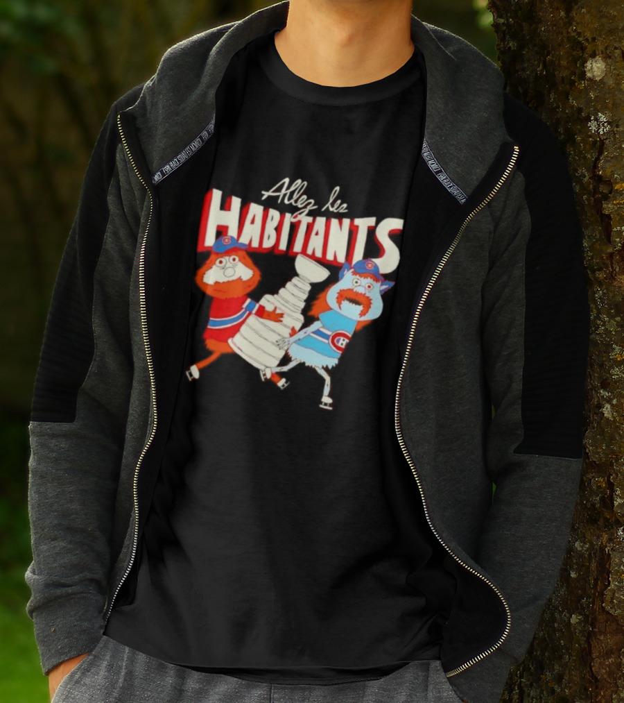 Allez Les Habitants Montreal Canadiens Trophy Celebration T-Shirt