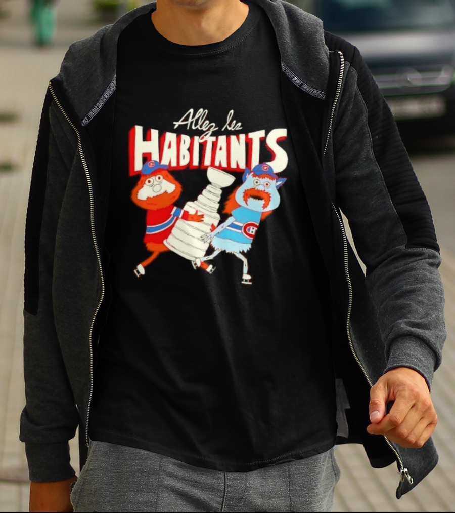 Allez Les Habitants Montreal Canadiens Trophy Celebration T-Shirt