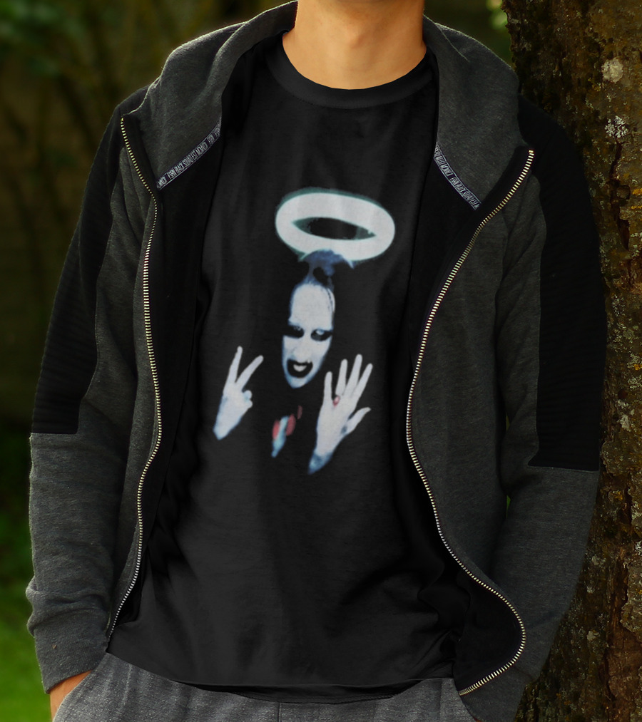Wyco 1997 Marilyn Manson Angel Halo Gesture T-Shirt