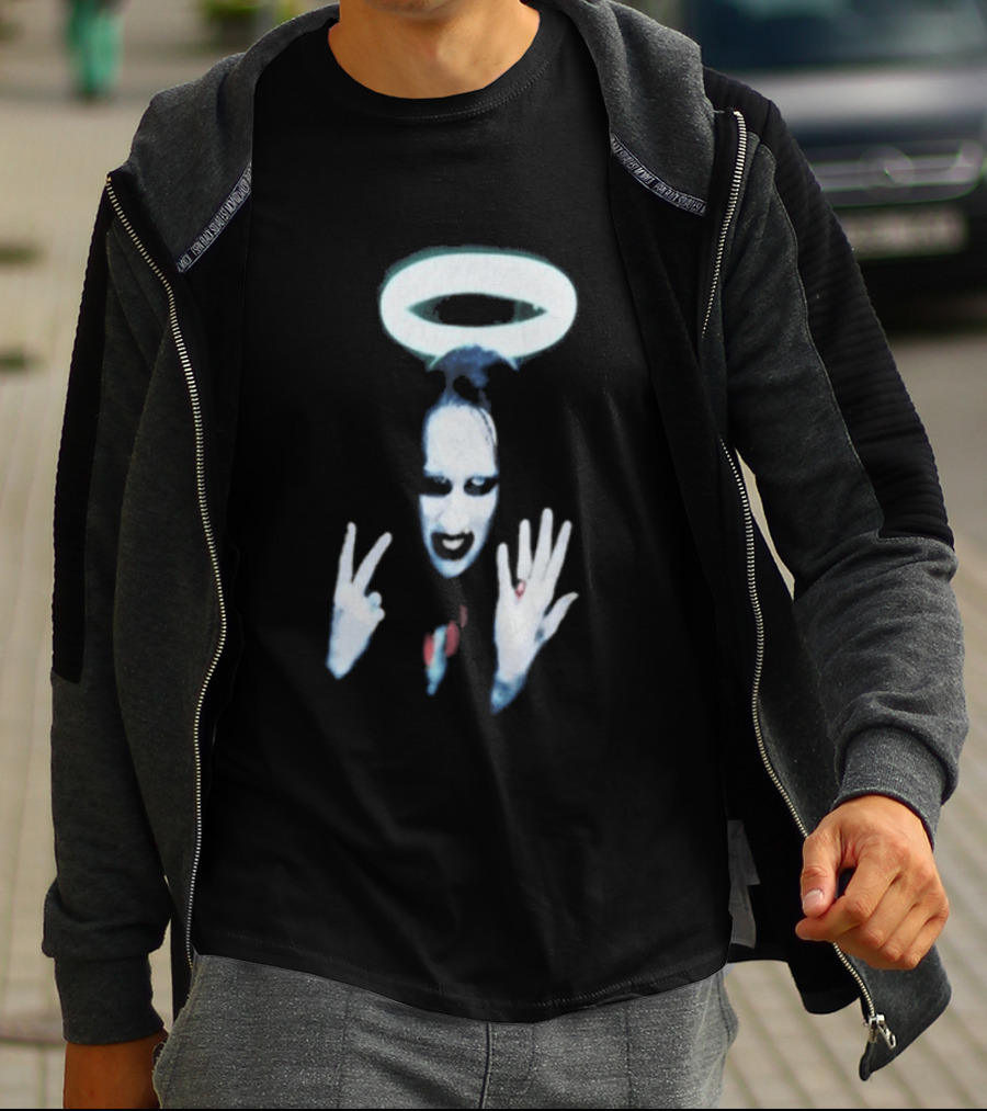 Wyco 1997 Marilyn Manson Angel Halo Gesture T-Shirt