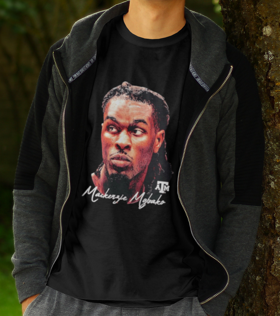 Texas A&M Aggies Mackenzie Mgbako NCAA Basketball Game Face T-Shirt