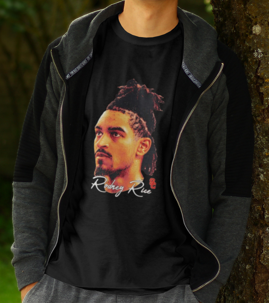 Rodney Rice USC Trojans NCAA Men's Basketball Game Face T-Shirt