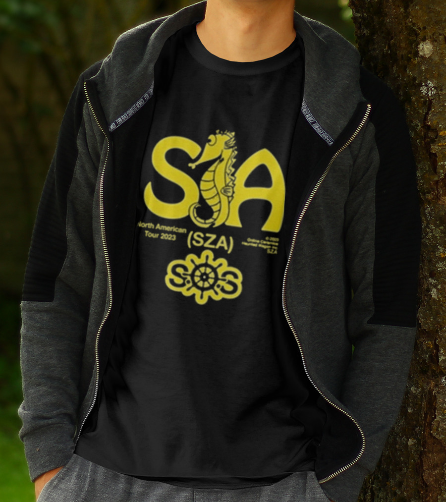 Sza Seahouse North American Tour 2023 Seahorse Sos T-Shirt