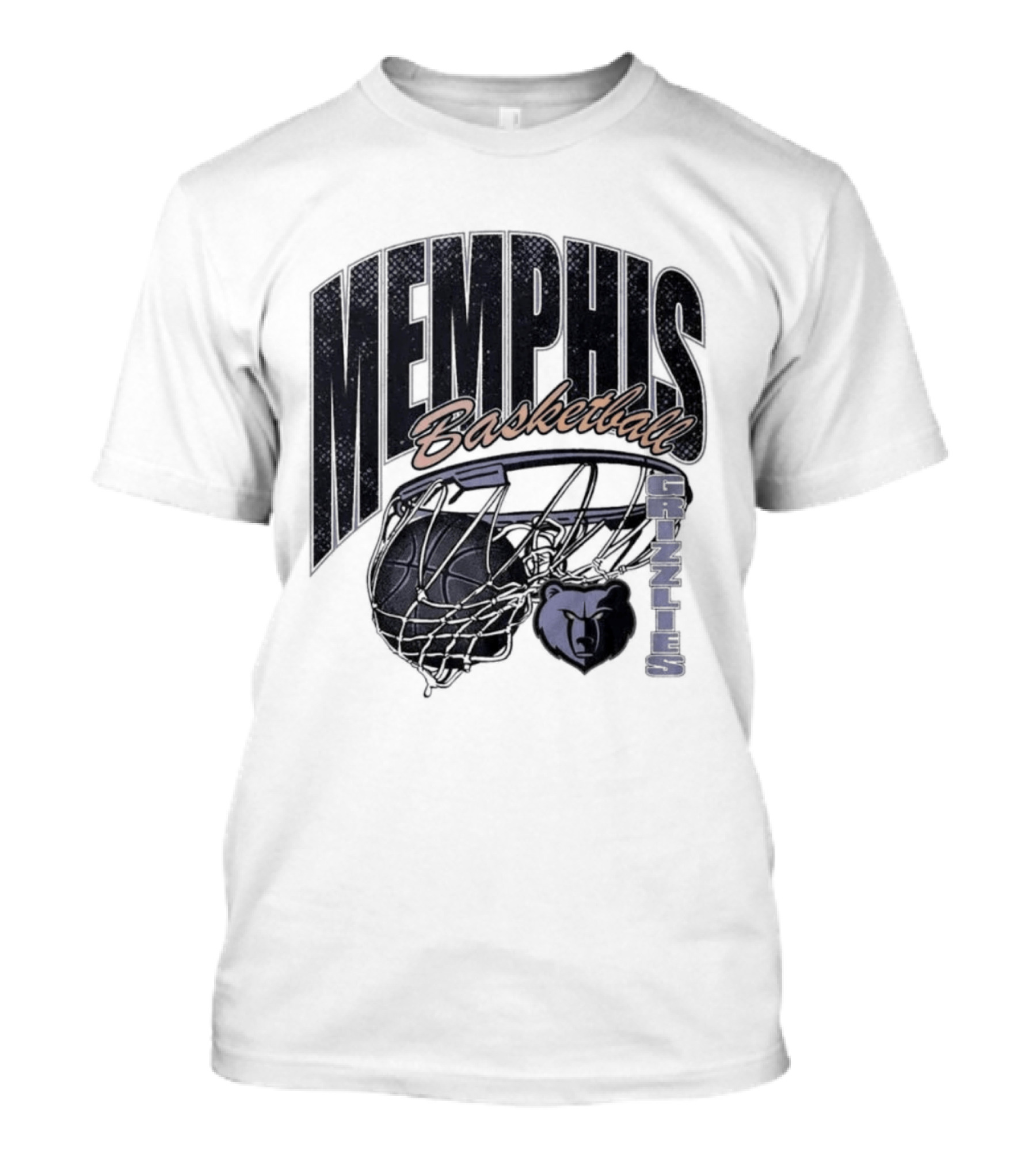 Memphis Basketball Swish With Bear And Hoop T-Shirt